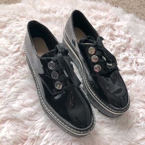 RARE! Zara Oxford Patent Platform Shoes